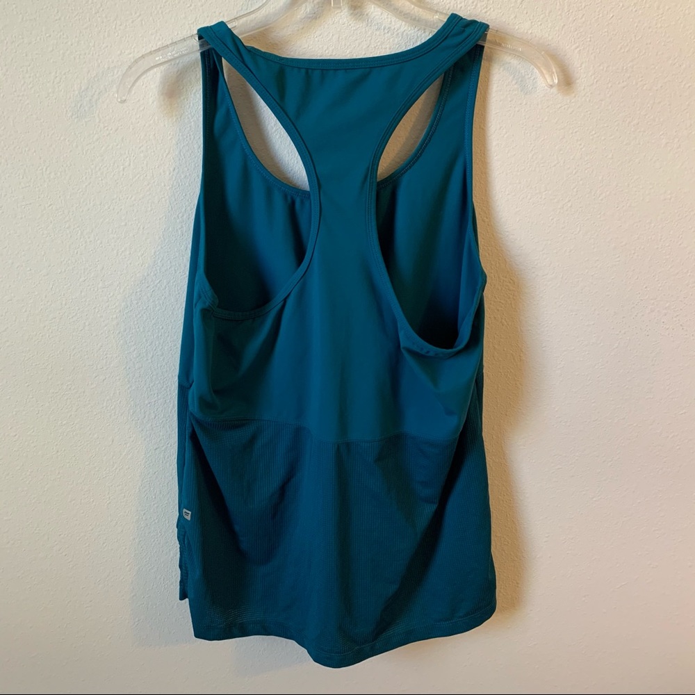 Fabletics Teal Racer Back Tank Active Top L/XL - Picture 5 of 7